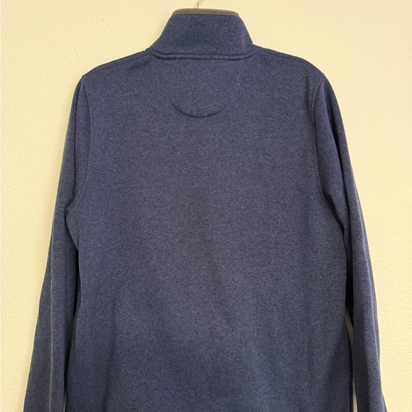 L.L. Bean Men's Navy Zip-Up Sweater - Picture 4 of 5